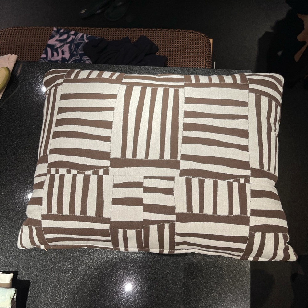 Designer outdoor fabric pillows